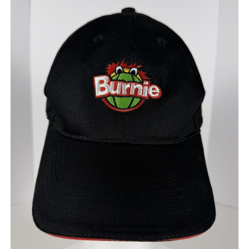 Miami Heat Cap Black Adult Burnie Mascot Logo Adjustable Basketball Hat